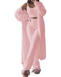 Women's winter pajamas three piece set