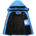 Blue Boy's Waterproof Ski Jacket Warm Winter Snow Coat Fleece Snowboarding Jackets Thick Hooded Windproof Raincoat Blue Boy's Waterproof Ski Jacket Warm Winter Snow Coat Fleece Snowboarding Jackets Thick Hooded Windproof Raincoat