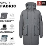 Men's Winter Coats Water-Repellent Windproof Thicken Parkas Long Hooded Padded Puffer Jacket Men's Winter Coats Water-Repellent Windproof Thicken Parkas Long Hooded Padded Puffer Jacket