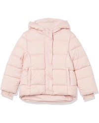 Light Mauve Girls and Toddlers' Heavyweight Hooded Puffer Jacket