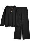 Women's 2 Piece Lounge Sets Oversized Slouchy Matching Cozy Knit Sets