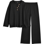 Women's 2 Piece Lounge Sets Oversized Slouchy Matching Cozy Knit Sets