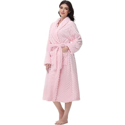 Premium Robes for Women - Super Soft Cozy Fleece Womens Robe Plush Long Premium Robes for Women - Super Soft Cozy Fleece Womens Robe Plush Long