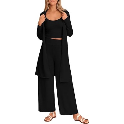 Women's pajamas summer 3 piece set
