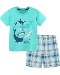 Boy Clothes 100% Cotton Jersey Short Sleeve T-Shirt 