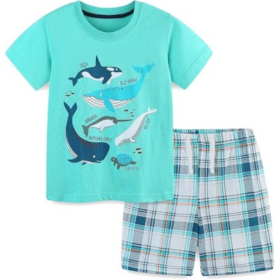 Boy Clothes 100% Cotton Jersey Short Sleeve T-Shirt 